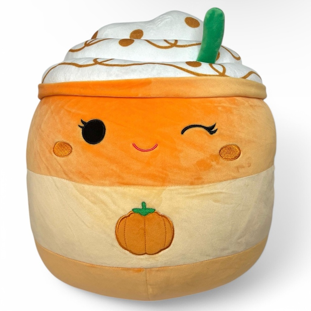 Delindy Pumpkin Spice Latte 14” Squishmallow Soft Plush Cuddly Toy PSL Fall